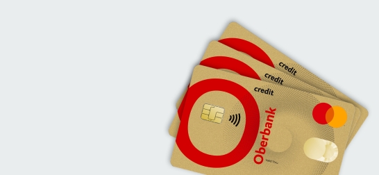 Drei Oberbank Kreditkarten