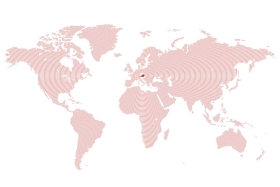Zahlungsverkehr - Weltkarte