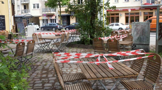 Gesperrter Gastgarten