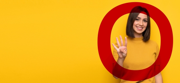 Neukundenkampagne: Lächelnde Frau