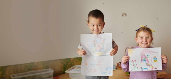 Ablebensvorsorge bei der Oberbank, spielende Kinder