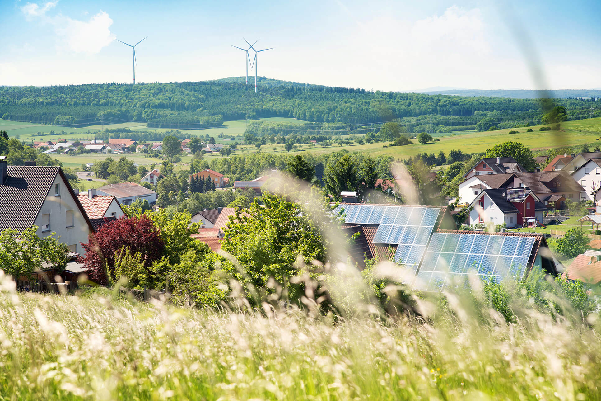 Photovoltaik und Windkraft