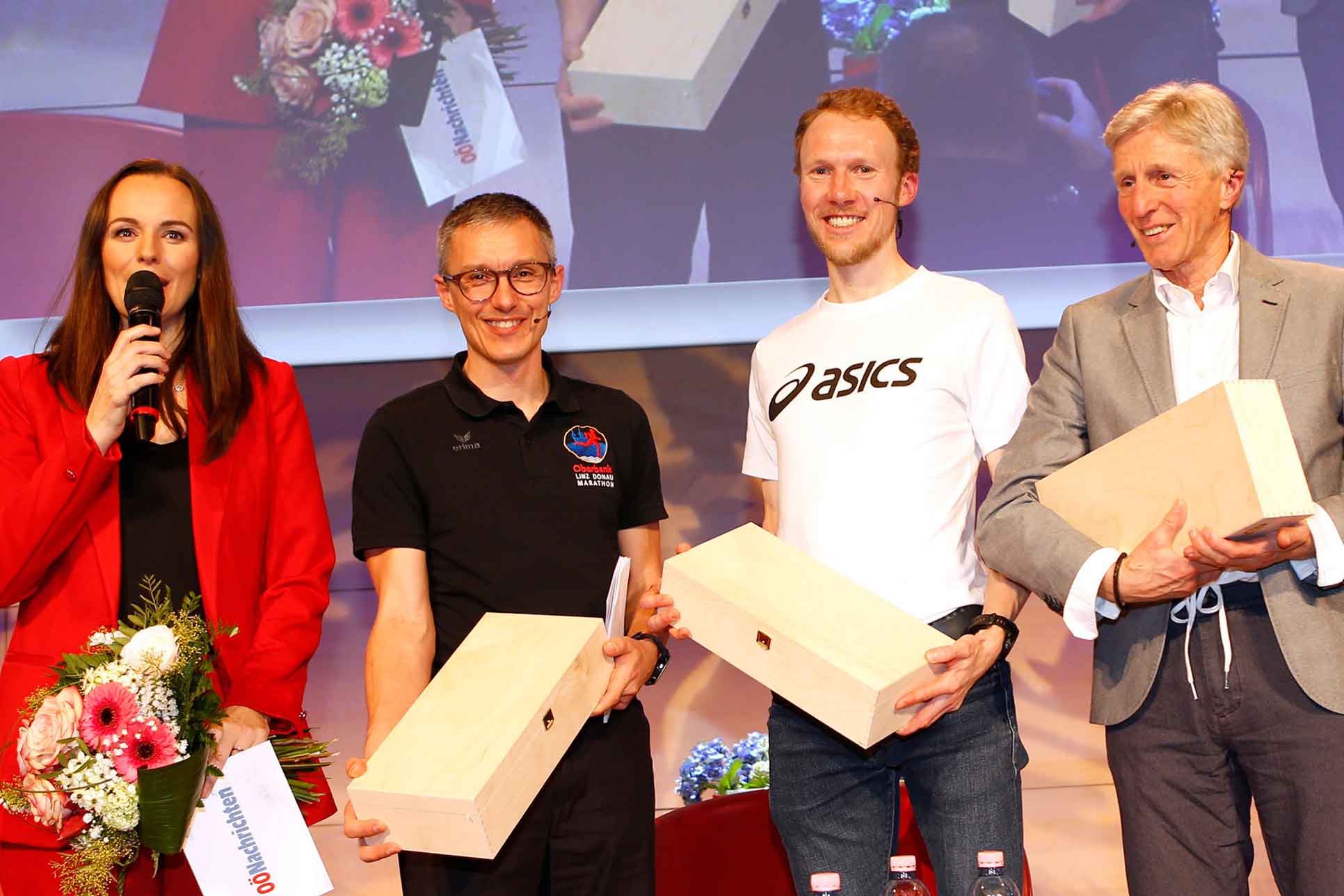 Im Bild von links nach rechts: Elisabeth Eidenberger, Günther Weidlinger, Richard Ringer, Gerhard Hartmann
