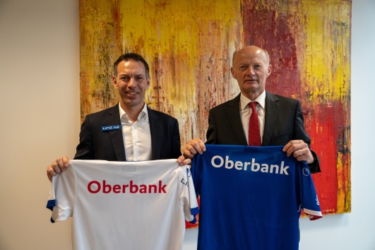 Kooperation FC Blau Weiss Linz und Oberbank